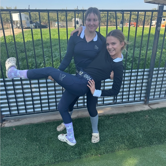 Black Deluxe sleeve collar & cuff equestrian long show shirt - Picture 4 of 12